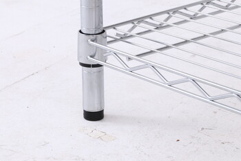 メタルマルチシェルフ 4段 幅90cm クロム MS 945154CR 送料無料-9