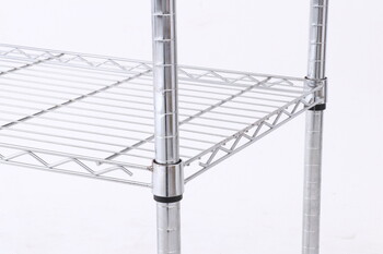 メタルマルチシェルフ 4段 幅90cm クロム MS 945154CR 送料無料-1