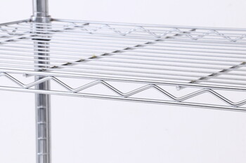 メタルマルチシェルフ 4段 幅90cm クロム MS 945154CR 送料無料-3