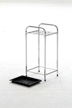 クロム傘立て 9マス シンプルなデザインの傘たて 送料無料-4