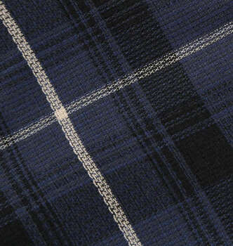 大きいサイズ marie claire homme 畳織チェック長袖パジャマ 3L 4L 5L 6L 8L ネイビー ラッピング可 送料無料 即日発送-2