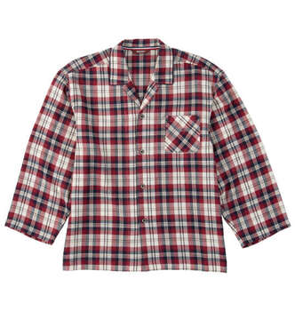 大きいサイズ marie claire homme ワッフルチェック長袖パジャマ 3L 4L 5L 6L 8L レッド ラッピング可 送料無料 即日発送-5