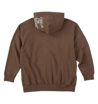 大きいサイズ BEN DAVIS スラントロゴフルジップパーカー 3L 4L 5L 6L ブラウン ラッピング可 送料無料 即日発送-1