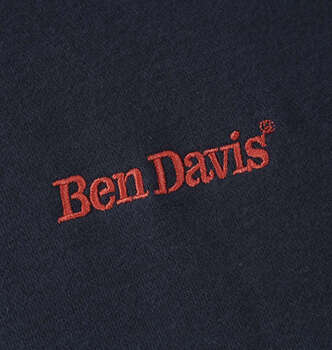 大きいサイズ BEN DAVIS レーベル刺繍プルパーカー 3L 4L 5L 6L ネイビー ラッピング可 送料無料 即日発送-3