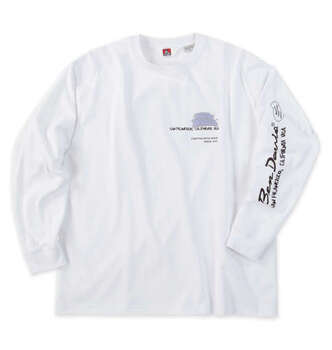 大きいサイズ BEN DAVIS バブルプリント長袖Tシャツ 3L 4L 5L 6L ホワイト ラッピング可 送料無料 即日発送-1