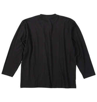 大きいサイズ Mc.S.P オーガニックコットンクルーネック長袖Tシャツ 3L 4L 5L 6L 7L 8L ブラック ラッピング可 送料無料 即日発送-1