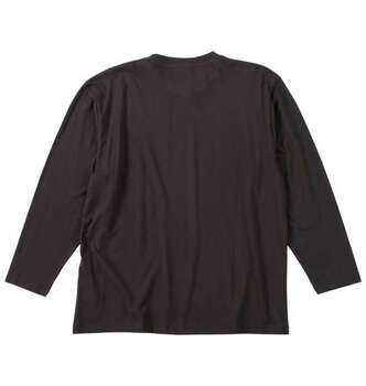 大きいサイズ Mc.S.P オーガニックコットンクルーネック長袖Tシャツ 3L 4L 5L 6L 7L 8L ブラウン ラッピング可 送料無料 即日発送-1