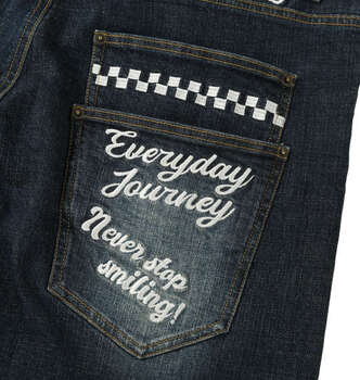 大きいサイズ FLAGSTAFF×PEANUTS スヌーピーコラボデニムパンツ 100 110 120 130 ネイビー ラッピング可 送料無料 即日発送-3