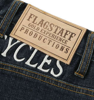 大きいサイズ FLAGSTAFF×PEANUTS スヌーピーコラボデニムパンツ 100 110 120 130 ネイビー ラッピング可 送料無料 即日発送-5