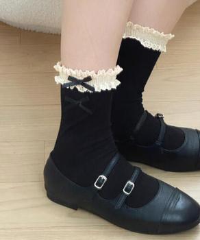 レース付き ソックス レディース 靴下 送料無料 即日発送-3