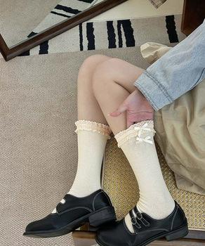 レース付き ソックス レディース 靴下 送料無料 即日発送-4