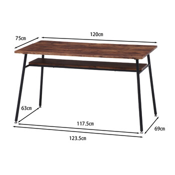 ダイニングテーブルナビア12075 送料無料-2