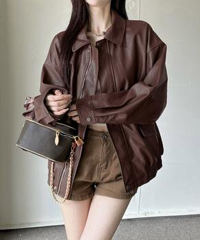 ライダースジャケット レディースブルゾン 送料無料 即日発送-5