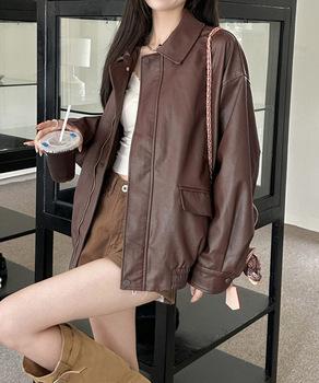 ライダースジャケット レディースブルゾン 送料無料 即日発送-6