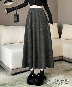 ラメ入りロングスカート キラキラスカート 送料無料 即日発送-4