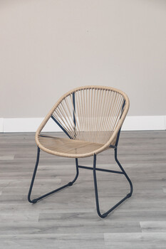 インテリアのアクセントに ロープチェア ダフネ 送料無料-2