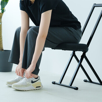 ルルチェア 高さ調節 折りたたみ カウンターチェア キッチン 作業 無段階調節 ワークチェア 送料無料-12