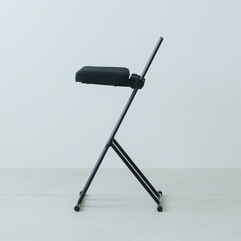 ルルチェア 高さ調節 折りたたみ カウンターチェア キッチン 作業 無段階調節 ワークチェア 送料無料-25