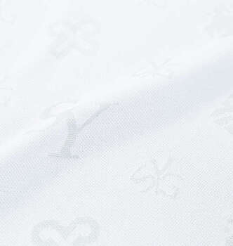 大きいサイズ SY32 by SWEET YEARS SYGオリジナルジャガードモックネックシャツ 3L 4L 5L 6L ホワイト ラッピング可 送料無料 即日発送-2