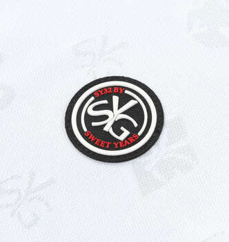 大きいサイズ SY32 by SWEET YEARS SYGオリジナルジャガードモックネックシャツ 3L 4L 5L 6L ホワイト ラッピング可 送料無料 即日発送-3