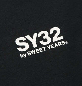 大きいサイズ SY32 by SWEET YEARS サークルロゴ長袖Tシャツ 3L 4L 5L 6L ブラック ラッピング可 送料無料 即日発送-4