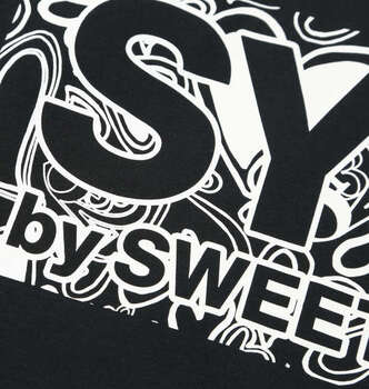 大きいサイズ SY32 by SWEET YEARS ハートパターンボックスロゴ長袖Tシャツ 3L 4L 5L 6L ブラック ラッピング可 送料無料 即日発送-2