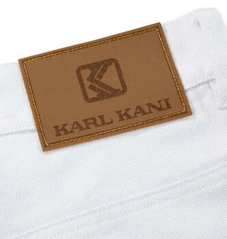 大きいサイズ KARL KANI デニムパンツ 100 110 120 130 140 ホワイト ラッピング可 送料無料 即日発送-5