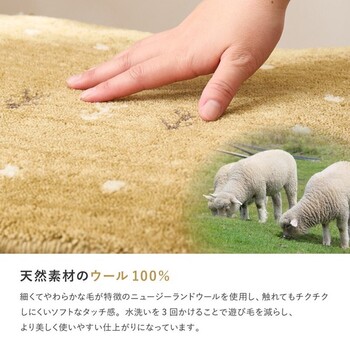 ラグ ギャッべ ラグ 約140×200cm LORRI BUFF L18 L19 5サイズ 送料無料-3