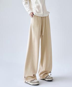 スウェットパンツ レディースワイドパンツ　ゆったり運動着風リラックスパン 送料無料 即日発送-7