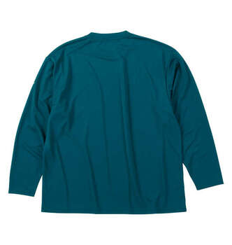 大きいサイズ MOVESPORT ドライメッシュビッグロゴ長袖シャツ 3L 4L 5L 6L グリーン ラッピング可 送料無料 即日発送-1