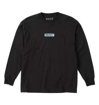 大きいサイズ SEVEN2 天竺長袖Tシャツ 3L 4L 5L 6L 8L ブラック ラッピング可 送料無料 即日発送-1