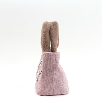 パール刺繍xエコファーハンドル トートバッグ COOCO クーコ SMILEY 送料無料 即日発送-6