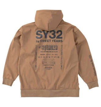 大きいサイズ SY32 by SWEET YEARS 3レイヤーフリースライニングフルジップパーカー 3L 4L 5L 6L ベージュ ラッピング可 送料無料 即日発送-1