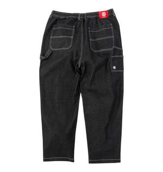 大きいサイズ ELEMENT SHODデニムペインターパンツ 3L 4L 5L 6L ブラック ラッピング可 送料無料 即日発送-1