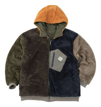 大きいサイズ KRIFF MAYER ひっくりフルジップパーカージャケット 3L 4L 5L 6L 8L カーキ ラッピング可 送料無料 即日発送-3