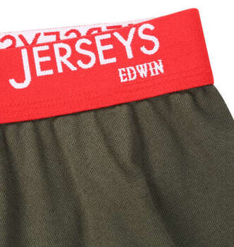 大きいサイズ EDWIN JERSYSローゲージフライス無地ニットボクサーパンツ 3L 4L 5L 6L 7L 8L ダークカーキ ラッピング可 送料無料 即日発送-1