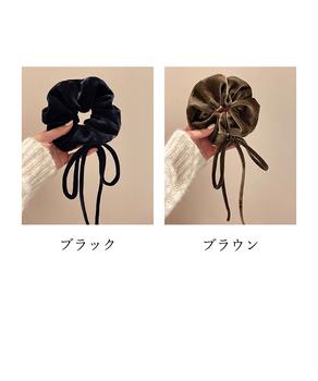 ヘアゴム レディース シュシュ 髪飾り 送料無料 即日発送-1