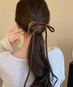 ヘアゴム レディース シュシュ 髪飾り 送料無料 即日発送-7