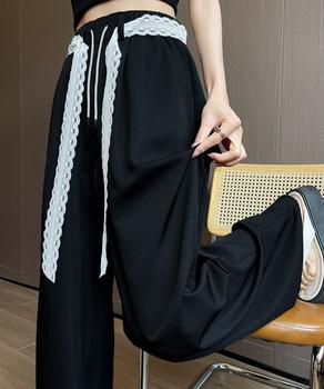 レースワイドイージーパンツ ボトムス 送料無料 即日発送-3