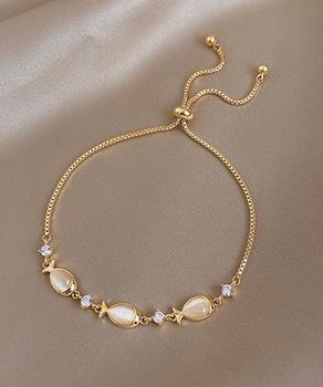 ブレスレット バングル アクセサリー　チェーンブレスレット レディース ゴールド 送料無料 即日発送-1