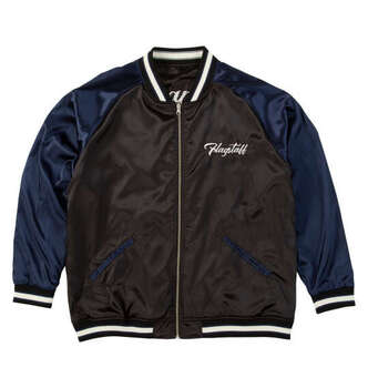 大きいサイズ FLAGSTAFF×PEANUTS スヌーピーコラボリバーシブルスカジャン 3L 4L 5L 6L 8L ブラック ラッピング可 送料無料 即日発送-4