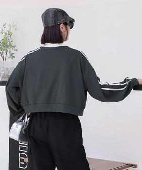 サイドライン スウェットシャツショート丈 送料無料 即日発送-8