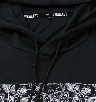 大きいサイズ EVERLAST レイヤードプルパーカー 3L 4L 5L 6L ブラック ラッピング可 送料無料 即日発送-4