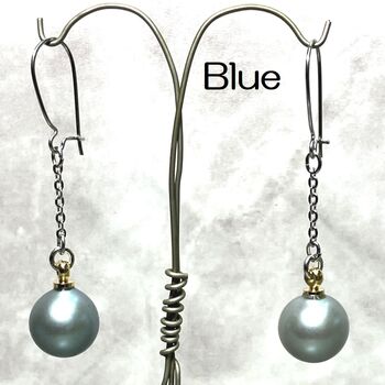 日本製 10mmパールピアス １ペア　スナップピアス SNPi chaPearl 送料無料 即日発送-1