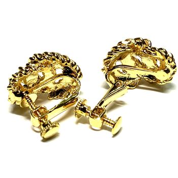 ネジバネ式 結んだチェーンのイヤリング E 0811 送料無料 即日発送-2