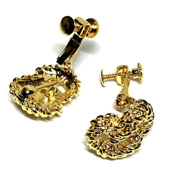 ネジバネ式 結んだチェーンのイヤリング E 0811 送料無料 即日発送-4