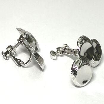 ネジバネ式 3枚サークルのイヤリング E 0805 送料無料 即日発送-1