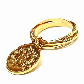 日本製 ゴールドリングのザ定番 コインチャームリング BR 6116 送料無料 即日発送-3