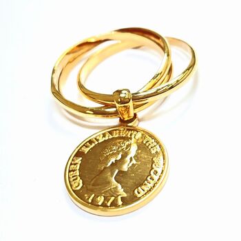 日本製 ゴールドリングのザ定番 コインチャームリング BR 6116 送料無料 即日発送-6