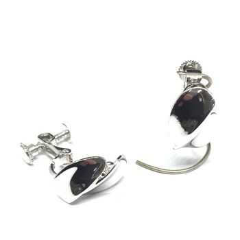 ネジバネ式 葉っぱイヤリング E 0702 送料無料 即日発送-1